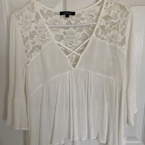 Loose lace top